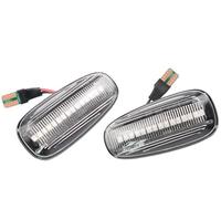 WINVOX Luz Señal Giro Para Opel Para Zafira A 1999-2005 Para Astra G 1998-2009Lateral Intermitente Secuencial Que Fluye Led Luz Señal Giro Dinámica Señal Giro Coche(Dynamic Crystal)