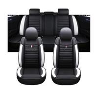 WINVOX para Alfa para Romeo 147 Accesorios para Coche Detalles Interiores Todos Los Modelos Funda Universal para Asiento Coche Funda Asiento Coche(E Black White 5 Seat)