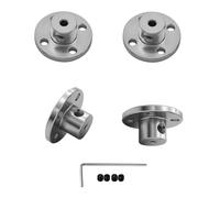 winwill 4 conectores de acoplamiento de brida de aleación de aluminio de 3 mm, modelo de guía rígido, accesorios de acoplamiento para eje de eje para motores de modelos RC DIY