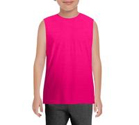 WINWUQB - Camiseta sin mangas con cuello redondo para niños, hot pink, 5-6