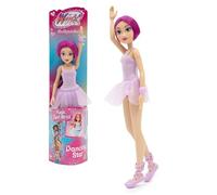 Winx Club - Tecna Bailarina, muñeca de 27 cm articulada con muñeca articulada para girarla sobre sí Misma, Juguete para niña y niños a Partir de 3 años
