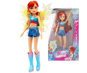 Winx Fairy Light Up Bloom Muñeca 26 cm con Outfit de Hada y Alas Interactivas con Luces, Look Oficial de la Serie para una Experiencia Mágica Inmersiva, Figura Coleccionable, Famosa (WNX78100)