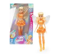 Winx Fairy Light Up Stella Muñeca 26 cm con Outfit de Hada y Alas Interactivas con Luces, Look Oficial de la Serie para una Experiencia Mágica Inmersiva, Figura Coleccionable, Famosa (WNX78300)