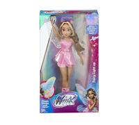 Winx, Muñeca articulada con alas Luminosas, 26 cm, Modelo Flora, para niños a Partir de 3 años, WNX782