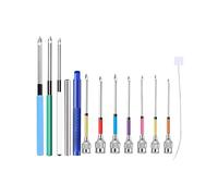 WINXMIN 13 piezas Punch Needle Kit, Aguja Magica Para Bordar, Bolígrafo Para Bordar, Bordado con 7 Agujas, Herramienta de Tejido de Costura para Coser y Bordar
