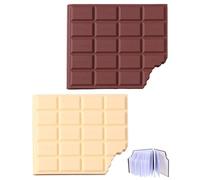 WINXMIN 2 pcs Bloc de notas en blanco de Chocolate, bloc de firmas de Chocolate, Notas Personalizadas, Regalo para Amigo Maestro,escribiendo un mini bloc de notas creativo para el regalo