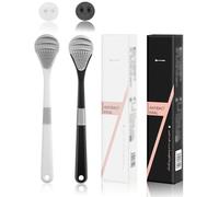 WINXMIN 2 piezas limpiadores de lenguas,raspador de lengua, Cepillo de Lengua para Limpieza bucal, fácil de Limpiar, Respetuoso con el Medio Ambiente y práctico, tongue scraper, limpiador lengua