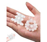 WINXMIN 4 Anillos para el Pene Silicona Masculino Juguetes Eróticos Hombre Pareja Adultos Potenciador Erección Retardante Eyaculación con Perlas de Masaje Cock Ring