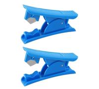 WINXMIN 4 piezas Cortador de tubos de PVC para tubos de plástico de nailon para tubos de polietileno de hasta 12.7mm de diámetro exterior, Con hebilla de seguridad,azul