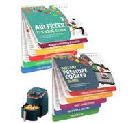 WINXMIN Libro de recetas para ollas a presión y Airfryer,Hoja de trucos magnética con recetas de temperatura,Duración y cantidad, accesorios compactos Airfryer para freidoras de aire caliente