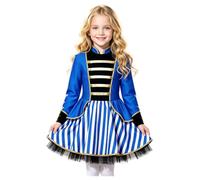 winying Niñas trajes de cosplay para vestido de circo disfraz disfraz | Tullefutter Streifkleid,Stehkragen,Langarm,Geburtstag Party,Festival,Halloween,Tanz,Weihnachten,Masquerade,Die Feier