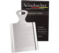 Winzbacher - El original - rallador de jengibre de acero inoxidable | ideal para jengibre, cúrcuma y ajo | Apto para lavavajillas | Ideal para la preparación de té de jengibre