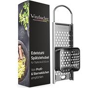 Winzbacher® Rallador de acero inoxidable con trineo de masa diámetro de olla de 16 a 30 cm apto para lavavajillas inoxidable Spätzle hervidor de Spätzle rallador ideal para Spätzle y botones