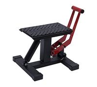 WINZING Soporte de moto profesional 360° para levantamiento de motocross Enduro/Trial/Motocross con bloqueo de seguridad y marco de acero 3D, juego de ruedas de transporte incluido, para taller, pista