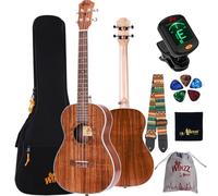Winzz Ukelele Barítono 30 pulgadas adultos niños principiantes set, ukelele madera KOA mejor para profesionales