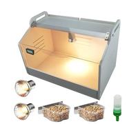 WIONBE Caja de cría Inteligente para 10-15 recién Nacidos, Pollitos, codornices, pájaros, Animales pequeños, incubadoras manuales, Calentador de Aves de Corral, Caja de cría