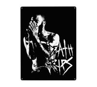 WIOPMKSL Cartel de metal con banda de agarre de Death Rock Grips, arte de pared, póster personalizado para decoración del hogar, cafetería, bar, regalo, 12 x 16 pulgadas