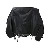 WIOR Cubierta antipolvo para batería, color negro, resistente al agua, tela Oxford 420D, con revestimiento plateado y esquinas cosidas con peso para kit de batería eléctrica, anti rayos UV, protege