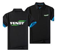 WIOSEN Polo Hombres Manga Corta para FENDT Camisetas de Tenis Transpirables Botón Masculino de Verano Camisetas Casuales Camisetas Casuales Deporte Cómodo Golf Media Manga Tops,Black-Adult L