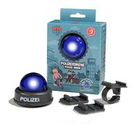 Wiowio Sirena de Policía para Bicicleta de Niños, Luz Azul Con Soporte para Scooter, Bicicleta de Equilibrio, Manillar, Casco, Coche Deslizante, Campana - Juguete de Regalo a Partir de 3 Años