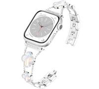 Wipalor Clover Band [ajuste sin herramientas] se adapta a correas de Apple Watch para mujer de 46 mm, 44 mm, 45 mm, 42 mm, 49 mm, correas delgadas para iWatch para mujer, correas brillantes para