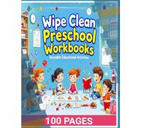 Wipe Clean Preschool Workbooks: Reusable Educational Activities