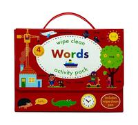 Wipe Clean Words Activity Pack Collection 4 Books Set (with pen) (Phonics, Tricky Words, Word Fun & First Words)