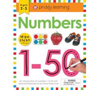 Wipe Clean Workbook - Numbers 1-50: Ages 3-5; Wipe-Clean with Pen (Priddy Learning)