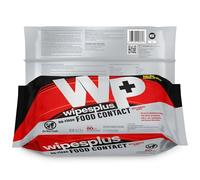 WIPESPLUS No-Rinse Food Contact Wipes, Multi-Surface Wipe, Unscented for Home and Business, 960 Count, (12 Packs of 80)