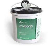 Wipex Toallitas naturales para cuerpo y alfombra, toallas de limpieza extra gruesas de árbol de té y eucalipto, seguras para la cara, el cuerpo y las superficies, cubo de 225 unidades
