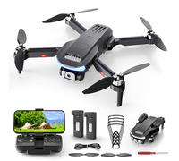 Wipkviey B15 Drone con Cámara 4K HD FPV - Ligero y Plegable para Adultos y Principiantes, Quadcopter RC con Motores Sin Escobillas, 2 Baterías para 36 Minutos de Vuelo, Menos de 249g