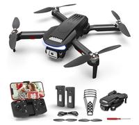 Wipkviey B15 Drones con Cámara 4K HD-para Adultos y Principiantes, Quadcopter RC con Motores Sin Escobillas, Nivel 5 de Resistencia al Viento, Transmisión 5G FPV y 2 Baterías (30 Minutos de Vuelo)