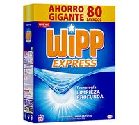 Wipp Express Detergente Polvo Azul para lavadora 80 Lavados