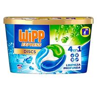 Wipp Express Discs Detergente en Cápsulas 4 en 1, 10 Dosis