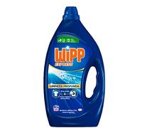 Wipp Express Limpieza Profunda, 55 lavados, detergente líquido quitamanchas, detergente para lavadora concentrado para coladas higiénicamente limpias