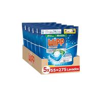 Wipp Express Power Caps (5 x 55), Detergente en cápsulas lavadora que proporciona luminosidad, pastillas lavadora para una limpieza profunda, hasta 30 días de frescor