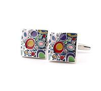 WIPPWER Jewelry Cufflinks Men's Shirt Cufflinks High Grade Enamel Craft Multicolored Cufflinks Men's Banquet Business French Shirt Cuffs