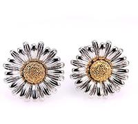 WIPPWER Mens Cufflinks Elegant Style Cuff Cufflinks Button Sunflower Cuffs Button Luxury Men's Shirt Cuffs Button Fashion Brand Flower Cufflinks Button Clothing Accessories