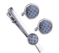 WIPPWER Men's Shirt Cufflinks High Grade Tie Clip Cufflinks Suit Placket Button Suit Tuxedo Dress French Shirt Cufflinks
