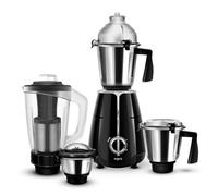 Wipro Elato FMG209 - Molinillo mezclador de 800 vatios con 4 tarros, motor de rodamiento de bolas de cobre 100% resistente, molienda superrápida, tapas de clip, uso manos libres, molinillo mezclador