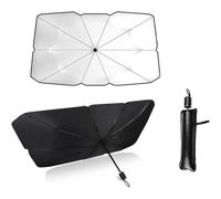 WIQPIATAZ Parasol Parabrisas Coche, para Mazda 2 Mazda 3 Mazda 6 Plegable Parasol Paraguas Coche, Protección UV y contra el Calor, Protección del Interior,M(125 * 65cm)