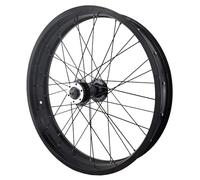 WIQUYBML AuroraXQ Rueda Delantera para Bicicleta Fat Bike de 20 x 4,0 Pulgadas, Ruedas para Playa y Nieve de 26 Pulgadas, Rueda de aleación de Aluminio para Freno de Disco para Bicicletas e
