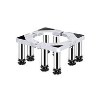 WIQUYBML Base Ajustable de Acero Inoxidable para Muebles, Ideal para refrigerador y Lavadora. Eleva la Altura de 40 a 65 cm e Incluye 8 Patas antirrayaduras para Reducir el Ruido.