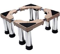WIQUYBML Base Ajustable para Lavadora con 4/8/12 Patas Resistentes. Largo del Pedestal: 45-66 cm. Ancho: 43-64 cm. También Sirve para Secadora y refrigerador (8 Patas, 24-27 cm).
