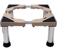 WIQUYBML Base Ajustable para Lavadora con 4/8/12 Patas Resistentes. Largo del Pedestal: 45-66 cm. Ancho: 43-64 cm. También Sirve como Pedestal para Secadora y refrigerador, con 4 Patas (24-27 cm).