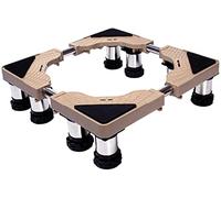 WIQUYBML Base Ajustable para Lavadora con 4/8/12 Patas Resistentes. Largo del Pedestal: 45-66 cm. Ancho: 43-64 cm. También Sirve para Secadora y refrigerador (8 Patas, 14-17 cm).