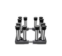 WIQUYBML Base Ajustable para Lavadora con Almohadillas antivibración. Altura: 29-32 cm. Ancho: 43-65 cm. Soporte para refrigerador y Aire Acondicionado. 12 Patas para Mayor Estabilidad.