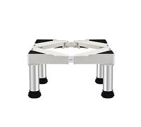 WIQUYBML Base Ajustable para Lavadora y frigorífico. Pedestal Resistente a la Humedad. Altura: 10-25 cm. Longitud: 50-75 cm. Estructura Robusta antivibración. Soporte para lavavajillas.