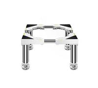 WIQUYBML Base Ajustable para Lavadora y Secadora, Ancho de 45 a 65 cm, Altura de 10 a 25 cm. Pedestal Universal para Nevera, lavavajillas y macetas. Soporte Robusto y versátil.