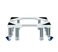 WIQUYBML Base Ajustable y móvil para Lavadora, Compatible con refrigeradores y neveras portátiles de 8 Patas y 4 Brazos. Altura del Soporte: 25-75 cm. Compatible con vinotecas de Doble Puer